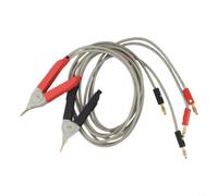 Câble de mètre LCR 33.5 in - Or - Paire banane | Câble étendu de 85,1 cm, norme banane, construction en métal sûr, idéal pour les circuits de test de puissance