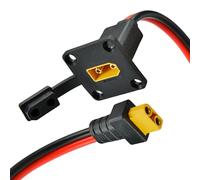 Câble de montage sur panneau XT90 10AWG avec connecteurs mâle/femelle - Générateur solaire robuste, batterie LiPo et adaptateur de drone FPV