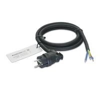 Câble de raccordement 230 V/16 A IP44 en caoutchouc H07RN-F 3 x 2,5 mm² avec fiche coudée en caoutchouc plein / extrémité libre 1 m