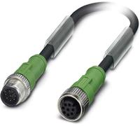 Câble de raccordement Phoenix Contact M12/M12 1xbroche/1xprise droite 8/8 pôles. Codage A, 30 V, 2 A, nombre de conducteurs 8, longueur