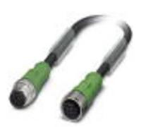 Câble de raccordement Phoenix Contact M12/M12 1xbroche/1xprise droite 8/8 pôles. Codage A, 30 V, 2 A, nombre de conducteurs 8, longueur