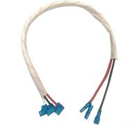 Câble de raccordement pour compresseur - 44 cm - Noyau en cuivre pour climatiseur Midea pour Haier, isolation anti-flamme, blanc 1-5 pour PS (2-3 HP)