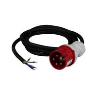Câble de raccordement pour machines CEE avec fiche et inverseur de phase 32 A, câble de 10 m de long, fiche 32 A, 5 x 4 mm² 3252510