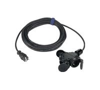 Câble de rallonge en caoutchouc H07RN-F3G1,5 3m noir Raccord de suspension