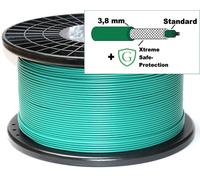 Câble de sécurité compatible avec Gardena + gaine XTREME SAFE-PROTECTION - Limitation robot de tonte protection fil sileno - Enrouleur de câble - Ø3,8mm, Longueur:500m