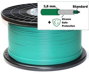 Câble de sécurité compatible Bosch Indego ® + gaine XTREME SAFE-PROTECTION - Fil de protection de limitation du robot de tonte - Enrouleur de câble - Ø3,8mm, Longueur:500m