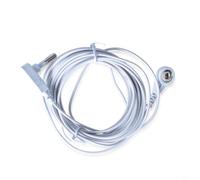 Câble de Terreau 15 Pieds pour Feuilles Conductrices Câble de | Résistance 100k ohms, sécurité contre surtensions, connecteur banane, usage domestique, protection corps