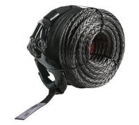 Câble de treuil synthétique - 1/2 pouce x 92 pieds - 32.000 lbs - Câble de treuil haute performance avec gaine de protection et crochet forgé - Adaptation universelle pour les VUS et les gros véhicule