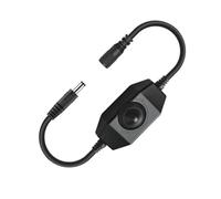 Câble de variateur de lumière LED décoratif pour bande lumineuse monochrome, contrôleur rotatif en ligne pour des changements de luminosité fluides, câble de variateur LED en ligne, contrôleur de de