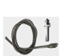 Câble de vidange électrique en acier de 10 mm avec embout de perçage, nettoyeur de tuyau flexible pour évier de cuisine, salle de bain, toilettes, baignoire, débouchage des canalisations de sol (1 m)