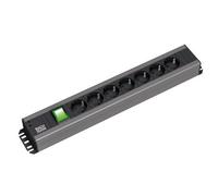 Câble d'extension Bachmann 300.007 Intérieur 7 prises CA 2 m Noir - Gris (300.007)