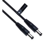Câble d'extension CC Alimentation CC avec prise 2,1 mm/5,5 mm Connexion 3 m Adaptateur de câble d'alimentation CCTV compatible avec caméra de sécurité CCTV, caméra IP, bande LED, moniteurs (noir)