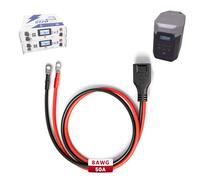 Câble d'extension compatible avec EcoFlow Delta 2/3 et WattCycle, 50 A 8 | Câble adaptateur d'extension PPS 8 AWG de qualité industrielle, câble de batterie supplémentaire bidirectionnel à charge