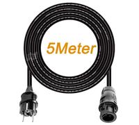 Câble d'extension d'alimentation AC, 14 AWG, protection IP68, câble d'alimentation AC 5M