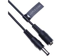 Câble d'extension d'alimentation DC 2.1mm / 5.5mm Mâle à Prise Femelle Connecteur 5m Adaptateur de Cordon CCTV Compatible avec CCTV Security Camera, IP Camera, DVR Standalone, LED Strip, Moniteurs