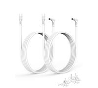Câble d'Extension DC Tonton 5M, Adaptateur d'alimentation 5,5mm x 2,1mm, Câble d'Extension DC 5V~24V, Prise 5521 vers Connecteur pour Caméra de Surveillance, DVR, Bande LED Blanc 5M (2 Pièces)