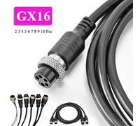 Câble d'extension GX16 mâle-femelle, 2, 3, 4, 5, 6, 7, 8, 9, 10 broches, câble de prise aviation, connecteur de prise aviation 16 mm, ligne de 30 cm à 3 m Panel Male