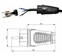 Câble d'extension H07RN-F 3G1,5, 35 mètres, type câble d'extension pour chantier
