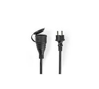 Câble d'extension M - F | Type F (CEE 7/7) | Connecteur avec mise à la terre | 20,0 m | 3680 W | 250 V AC 50/60 Hz | Type de mise à la terre : Connecteur latéral | Angle de la prise : 90° | IP44 | H07