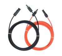 Câble d'extension photovoltaïque, câble de câblage solaire extérieur, connecteur flexible de 1 m pour installations hors réseau, liaison d'alimentation de camping-car, adaptateur panneau vers onduleur