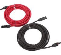 Câble d'extension pour panneau solaire avec fiche et prise, 10 AWG x 30 pieds, faisceau de câbles pour camping-car, caravane, camion, véhicule tout-terrain