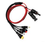 Câble d'extension solaire 12 AWG répartiteur 4 voies pour centrale | Compatible avec Jackery, Ecoflow, Anker, GreCell, générateurs solaires et panneaux