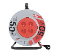 Câble d'extension sur tambour Emos H05VV-F3G, 50m, 4 prises