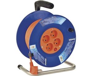 Câble d'extension sur tambour Emos P194252 H05VV-F3G 1 mm2 10A 4x230V 25 m