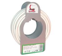 Câble d'installation H05VV-F - 2x1mm² - L : 10 m - bobinot - blanc