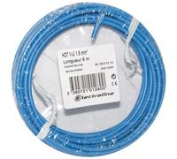 Câble d'installation rigide - H07V-U - 1x2.5mm² - L : 10 m - bobinot - bleu