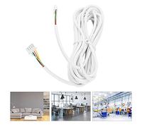 Câble D'interphone Filaire, Câble en Cuivre Flexible Rond / 4 Conducteurs/Rond pour Système de Sonnette Vidéo Système de Sonorisation Couleur pour Portier Vidéo 10 m / 33 Pieds 0.3mm²