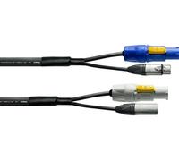 Cable DMX XLR 5 Points + Powercon 5 M Câbles jack / instrument