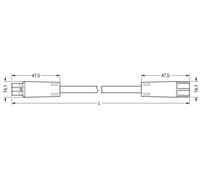 Câble ECA Préassemblé 2x0.8 3M Prise Verte - 894-8992/033-306