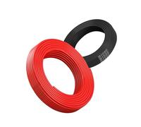 Câble électrique 18AWG 0,75mm² 2×10M, câble flexible rouge noir, câble en cuivre étamé sans oxygène résistant à haute température 600V pour batterie de voiture, lampe LED, panneau solaire (10/2-10M).