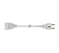 Rallonge secteur tripolaire blanche - 5,0 m