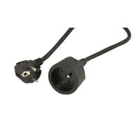 Cable électrique 2P+T 5.00 m noir