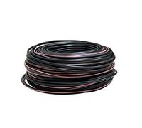 Câble électrique 3G1.5 / RO2V - utilisation intérieur/extérieur - rouleau/couronne de câble noir - longueur au choix 1m, 5m, 10m, 25m, 30m, 50m, 100m