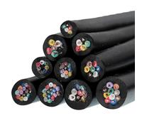 câble électrique, Câble électrique gainé 26 AWG à 20, câble en PVC souple noir, fil, 2 16 conducteurs, conducteur cuivre(2 Cores,0.3MM 22AWG 5meter)