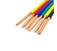 câble électrique, Câbles électriques monoconducteurs rigides en PVC 1 mm,5, 2, 4, 6, câbles carrés 10 AWG, 12, 14, fil de cuivre massif(Black,20meter 14 AWG)