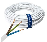 Câble électrique en PVC H05VV-F OWY 3x1,5 blanc 75 m