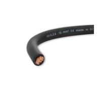CABLE ELECTRIQUE EXTRA SOUPLE BATTERIE SOUDAGE NOIR 10 mm² - 25 METRES