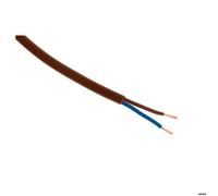 Zenitech Câble d'alimentation électrique H03VVH2-F 2x0,75 mm² 10 m Marron