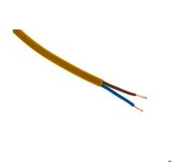 Zenitech - Câble d'alimentation électrique H03VVH2-F 2x 0,75mm² Or - 5m