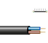 Câble électrique H05vv-f 2x0.75mm2 Noir Câble Souple H05vv-f 2x0.75mm2 Pour Usages Domestiques - Sediles
