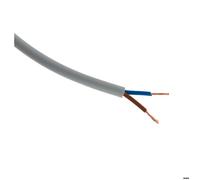 Zenitech Câble électrique H05VV-F 2x1,5 mm² Gris – 25 m