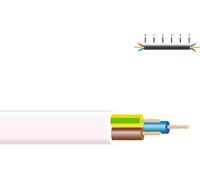 Câble électrique H05vv-f 3g1.5mm2 Blanc Câble Souple H05vv-f Pour Usage Domestique Et Intérieur. - Sediles