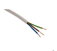 Câble électrique H05VV-F 3G1mm² blanc - 5m - Zenitech