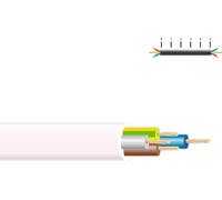 Câble électrique H05vv-f 4x1.5mm2 Blanc 100m Câble Souple Multiconducteur Pour Usage Domestique Et Tertiaire. - Sedil