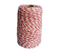 Câble électrique pour Clôture, Corde Conductrice, Corde en Osier Tressée, Fibres Isolantes, Corde de Clôture avec Finition en Acier Inoxydable pour Cl, 200 Mètres