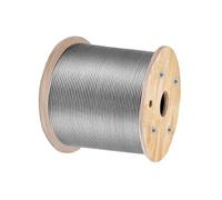 Câble électrique SucceBuy Acier inoxydable T316 3,2 mm 1x19 300 m Résistance 953 kg